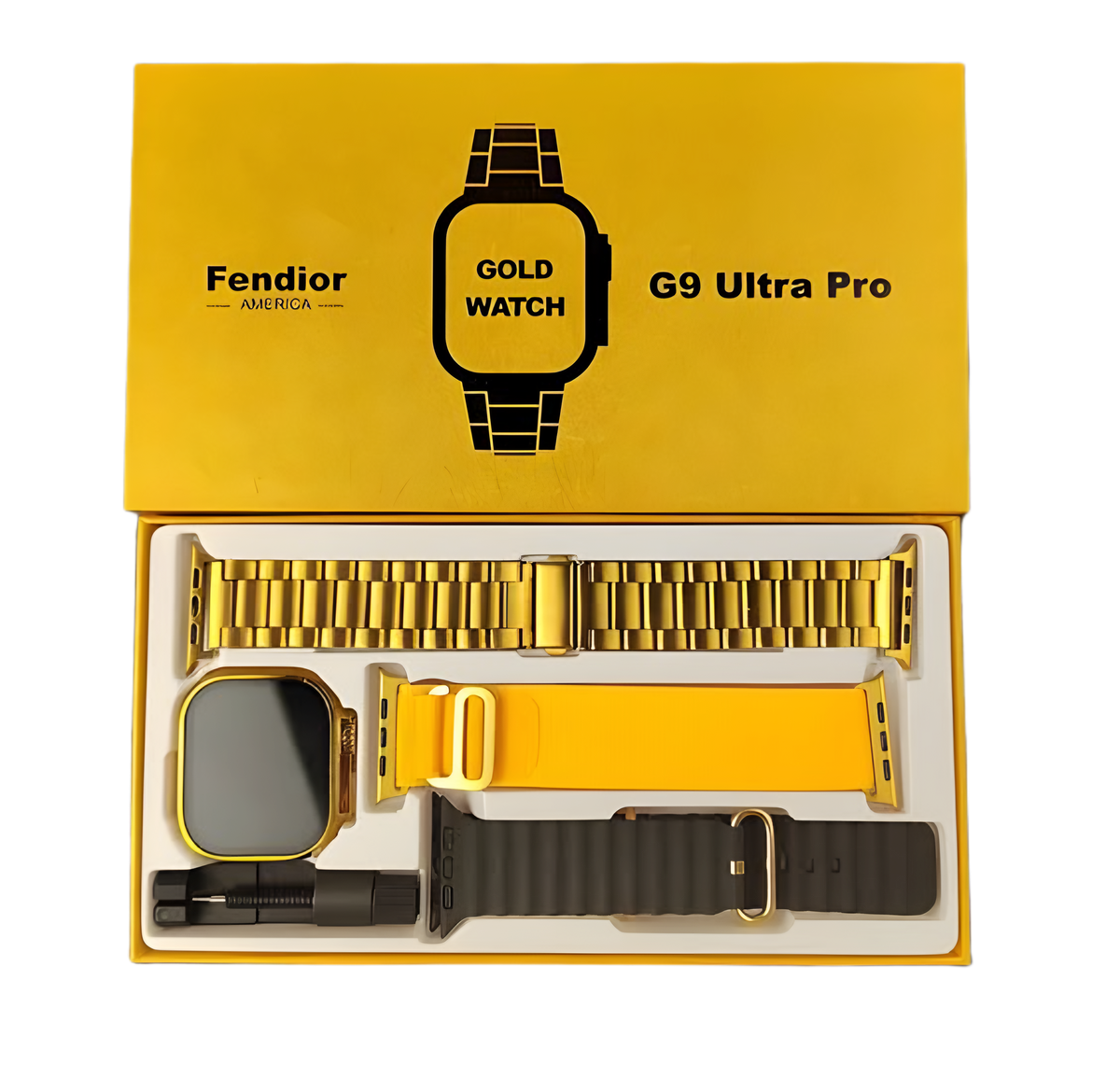 Gold Smart Watch + 2 Straps